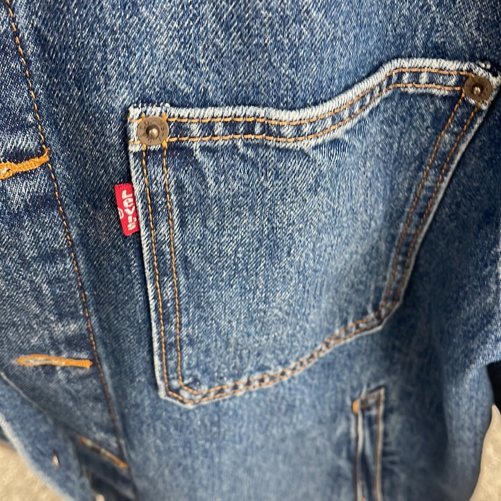 Levi's Denim Trucker Jeans Jacket Men's Large size - Picture 5 of 6